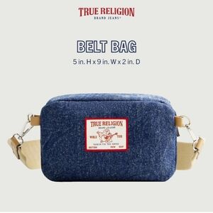 True Religion Belt Bag/Crossbody with Adjustable Removable Shoulder Strap